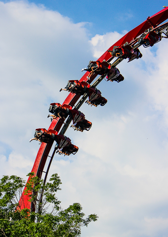 The X-Flight Roller Coaster at Six Flags Great America, Gurnee, Illinois