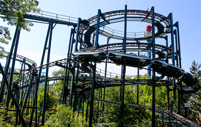 The Whizzer Roller Coaster at Six Flags Great America, Gurnee, Illinois