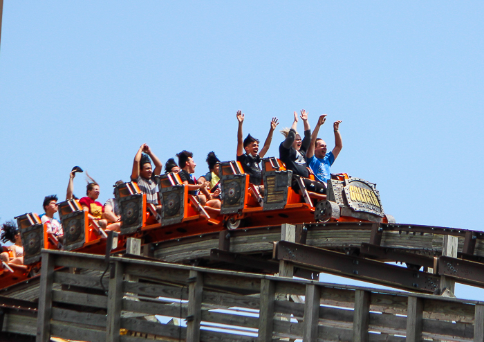 The Goliath Roller Coaster at Six Flags Great America, Gurnee, Illinois