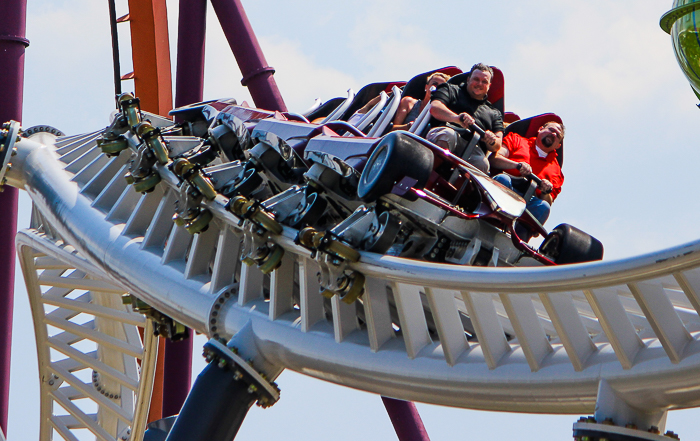 The Maxx Force Roller Coaster at Six Flags Great America, Gurnee, Illinois