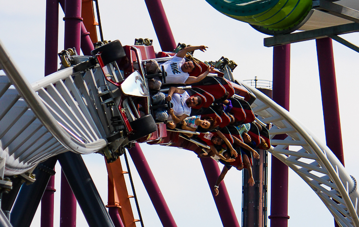 The Maxx Force Roller Coaster at Six Flags Great America, Gurnee, Illinois