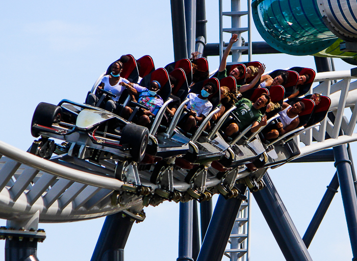 The Maxx Force Roller Coaster at Six Flags Great America, Gurnee, Illinois