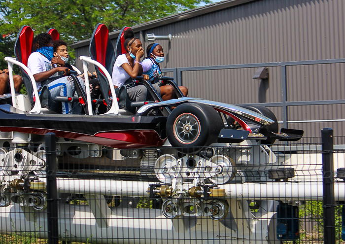 The Maxx Force Roller Coaster at Six Flags Great America, Gurnee, Illinois