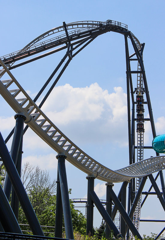 The Maxx Force Roller Coaster at Six Flags Great America, Gurnee, Illinois