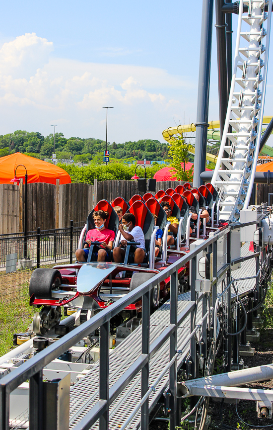 The Maxx Force Roller Coaster at Six Flags Great America, Gurnee, Illinois