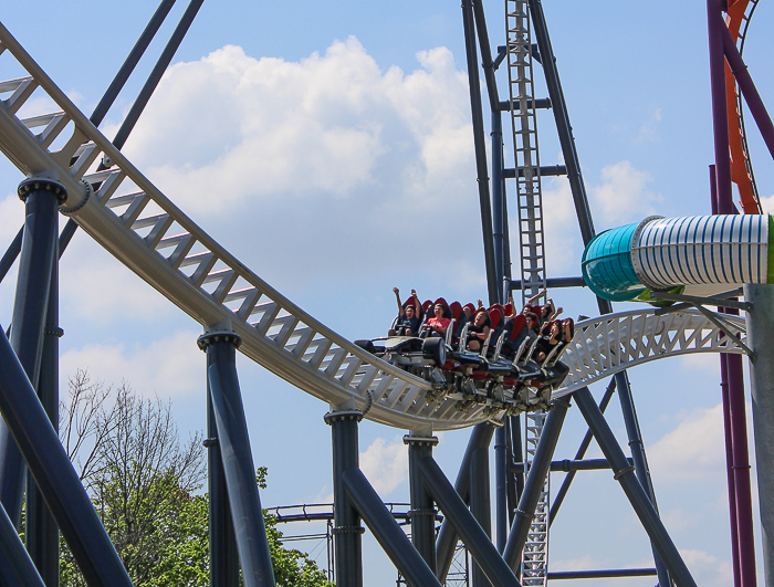 The Maxx Force Roller Coaster at Six Flags Great America, Gurnee, Illinois