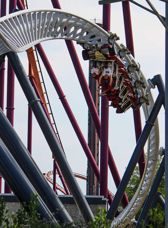 The Maxx Force Roller Coaster at Six Flags Great America, Gurnee, Illinois