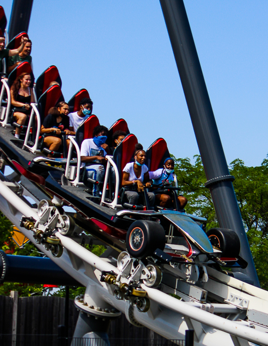 The Maxx Force Roller Coaster at Six Flags Great America, Gurnee, Illinois