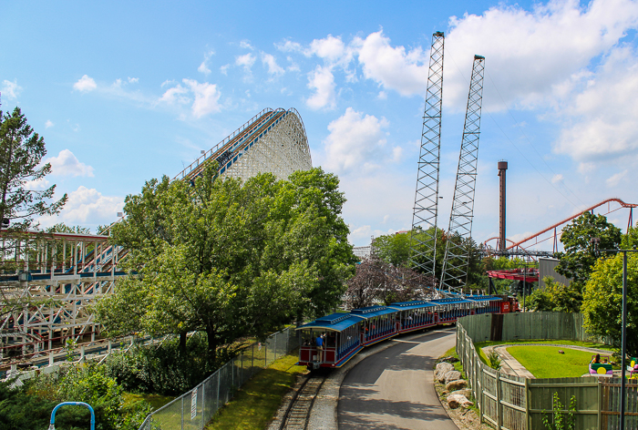 The American Eagle roller coaster at Six Flags Great America, Gurnee, Illinois