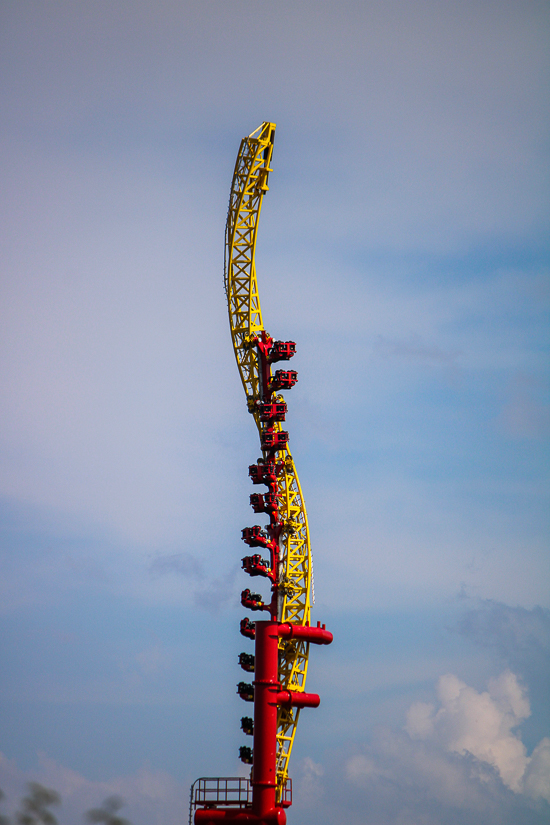 The Flash Vertical Velocity Coaster at Six Flags Great America, Gurnee, Illinois