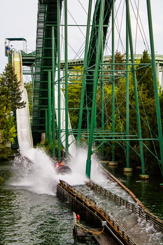 Loggers Run log flume  at Six Flags Great America, Gurnee, Illinois