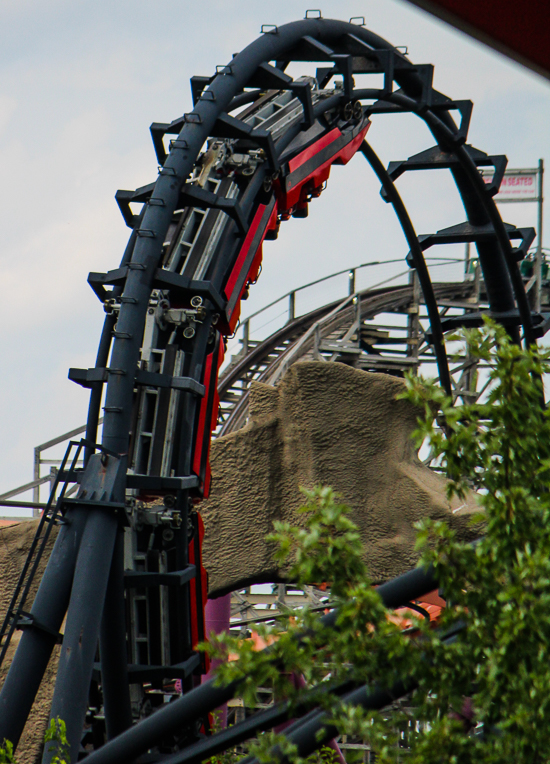 The Demon roller coaster at Six Flags Great America, Gurnee, Illinois