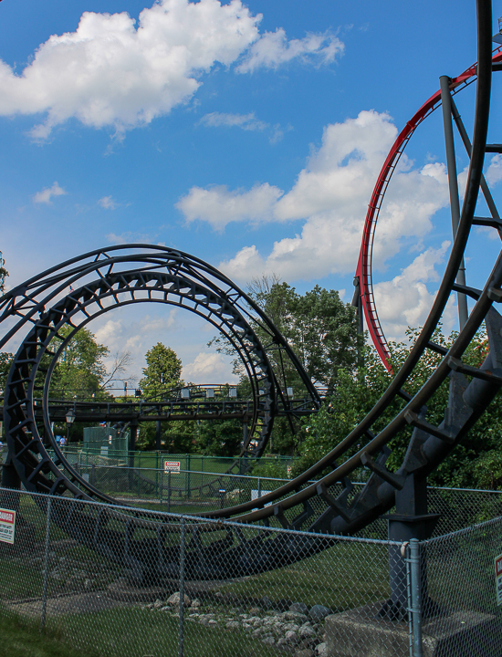 The Demon roller coaster at Six Flags Great America, Gurnee, Illinois