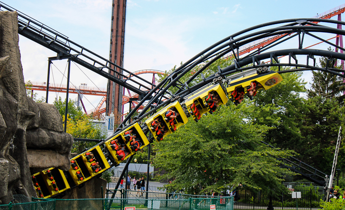 The Demon Roller Coaster at Six Flags Great America, Gurnee, Illinois