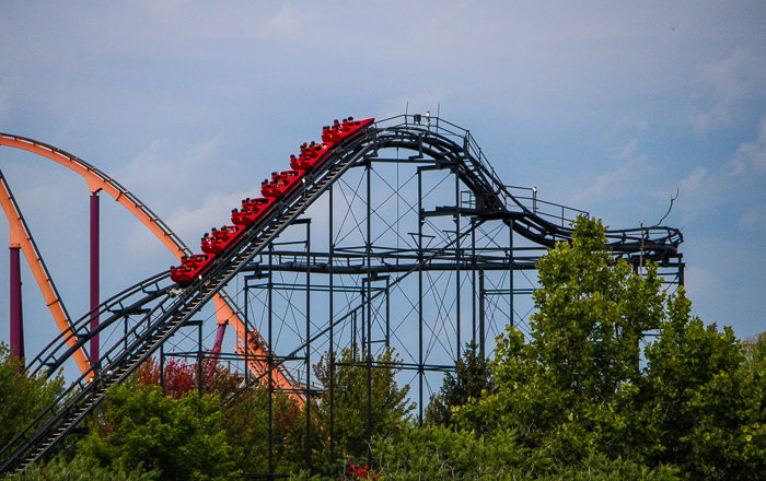 The Demon roller coaster at Six Flags Great America, Gurnee, Illinois