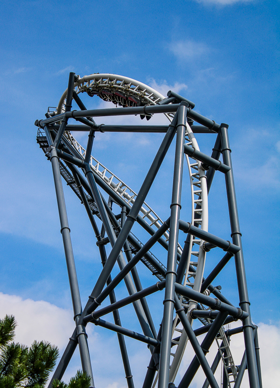 The Maxx Force launched coaster at Six Flags Great America, Gurnee, Illinois