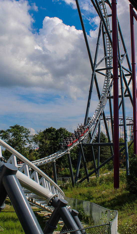 The Maxx Force launched coaster at Six Flags Great America, Gurnee, Illinois