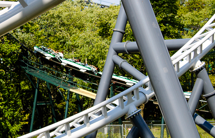 The Whizzer roller coaster at Six Flags Great America, Gurnee, Illinois