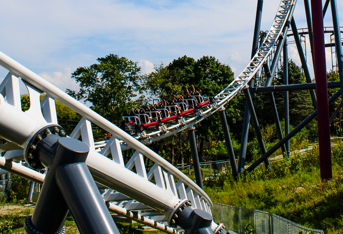 The Maxx Force Launched coaster at Six Flags Great America, Gurnee, Illinois