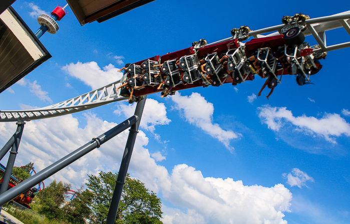 The Maxx Force launched coaster at Six Flags Great America, Gurnee, Illinois