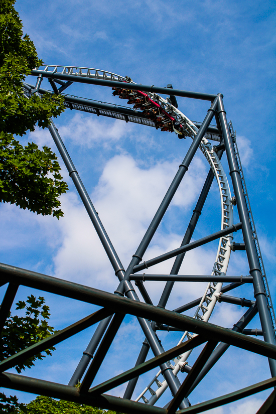 The Maxx Force launched coaster at Six Flags Great America, Gurnee, Illinois