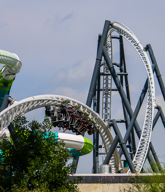 The Maxx Force Launched coaster at Six Flags Great America, Gurnee, Illinois