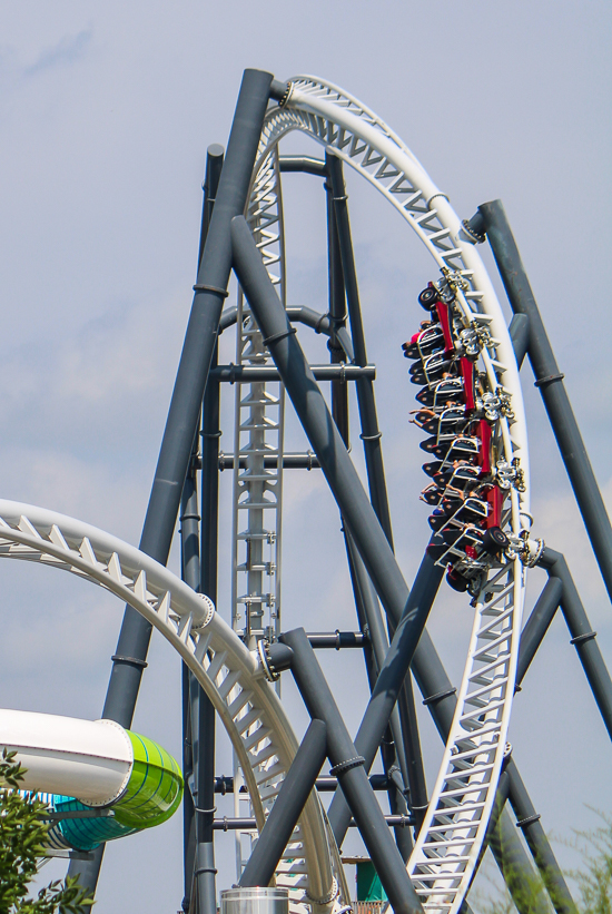 Maxx Force launched coaster at Six Flags Great America, Gurnee, Illinois