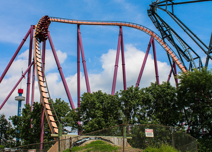 The Raging Bull roller coaster at Six Flags Great America, Gurnee, Illinois