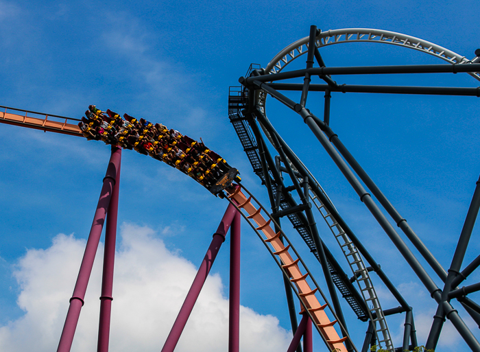 The Raging Bull roller coaster at Six Flags Great America, Gurnee, Illinois