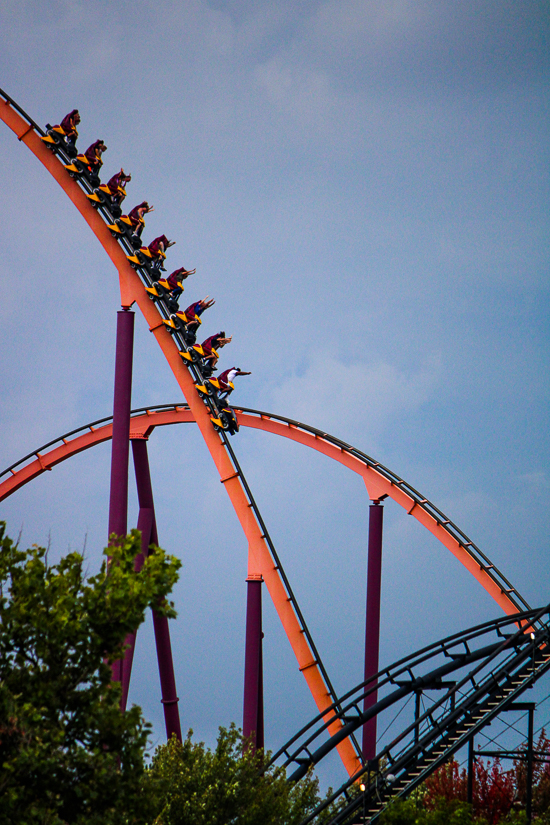 The Raging Bull roller coaster at Six Flags Great America, Gurnee, Illinois