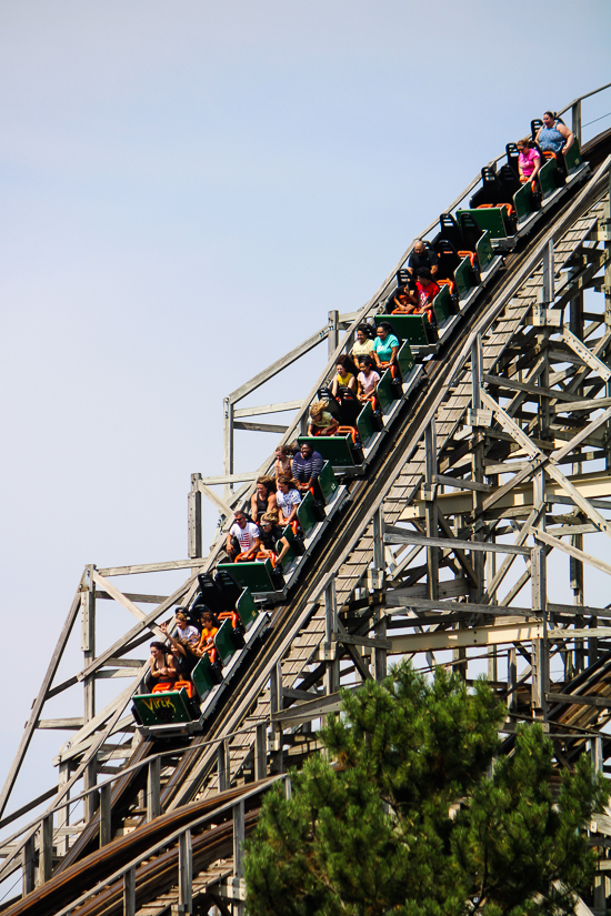 The Viper roller coaster at Six Flags Great America, Gurnee, Illinois