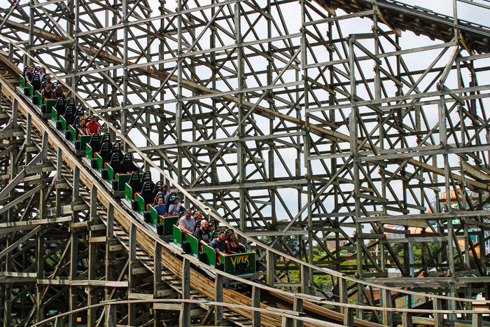 The Viper roller coaster at Six Flags Great America, Gurnee, Illinois