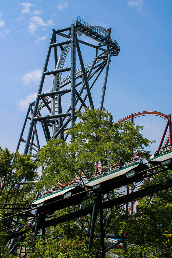 The Whizzer roller coaster at Six Flags Great America, Gurnee, Illinois