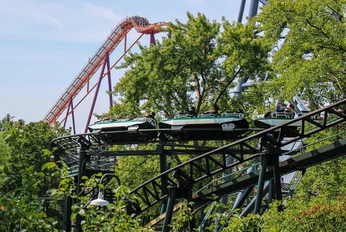 The Whizzer Roller Coaster at Six Flags Great America, Gurnee, Illinois