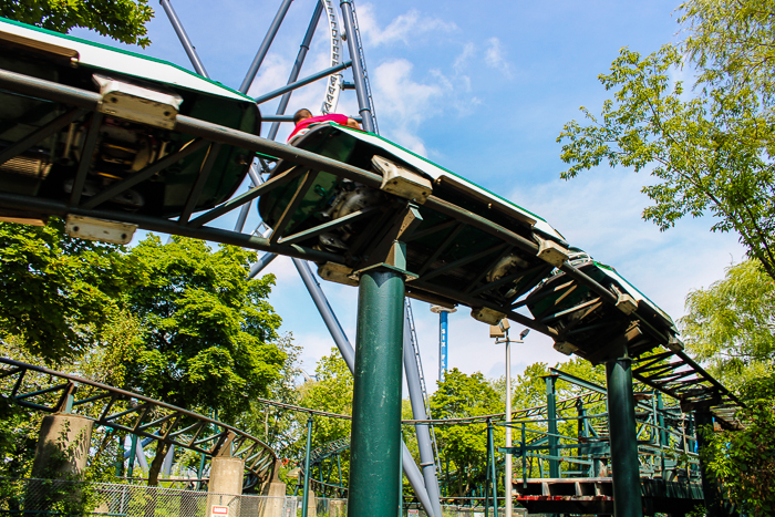 The Whizzer roller coaster at Six Flags Great America, Gurnee, Illinois