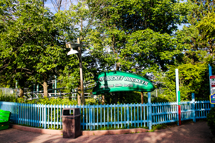 The Sprocket Rocket roller coaster at Six Flags Great America, Gurnee, Illinois