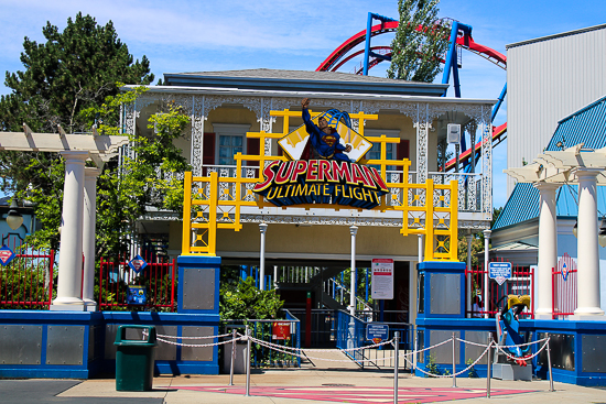 The Superman roller coaster at Six Flags Great America, Gurnee, Illinois