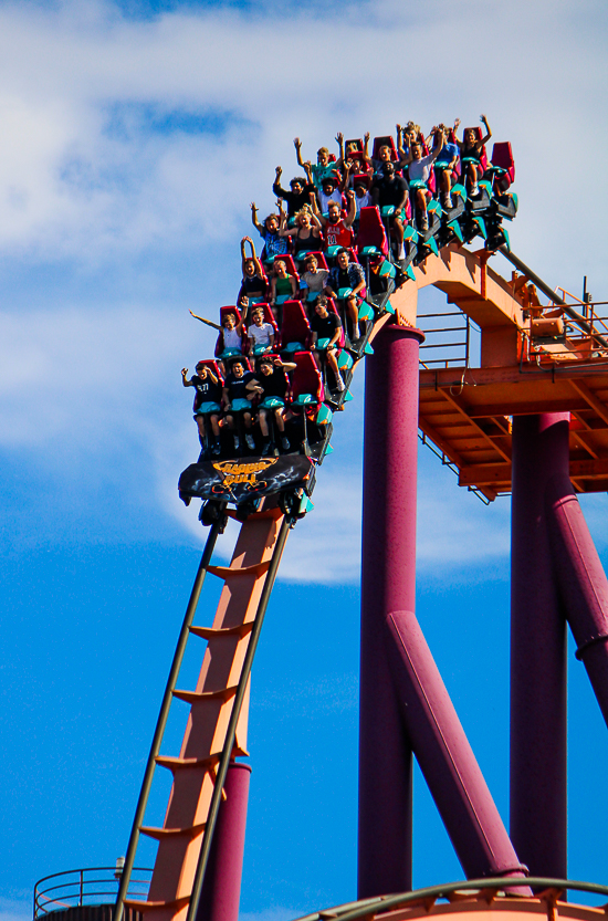 The Raging Bull Roller Coaster at Six Flags Great America, Gurnee, Illinois