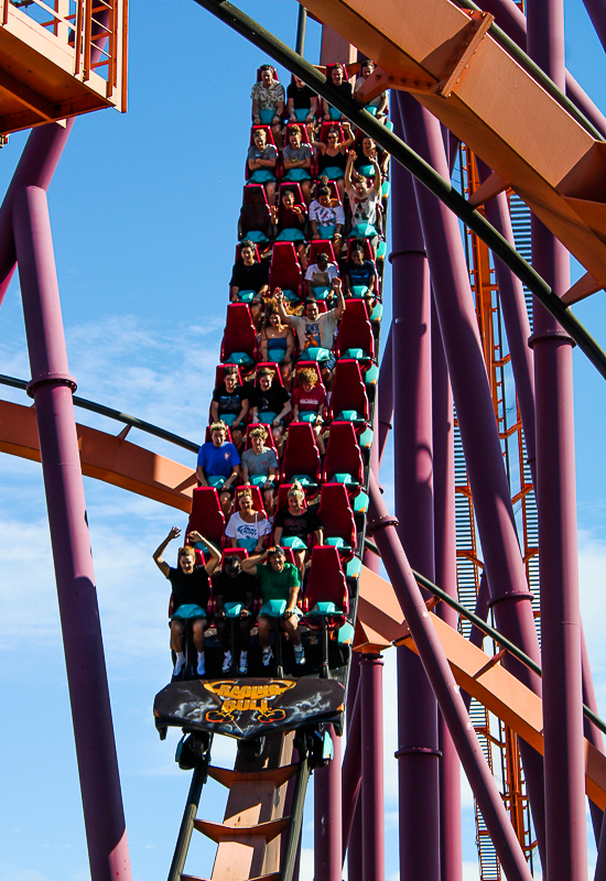 The Raging Bull roller coaster at Six Flags Great America, Gurnee, Illinois