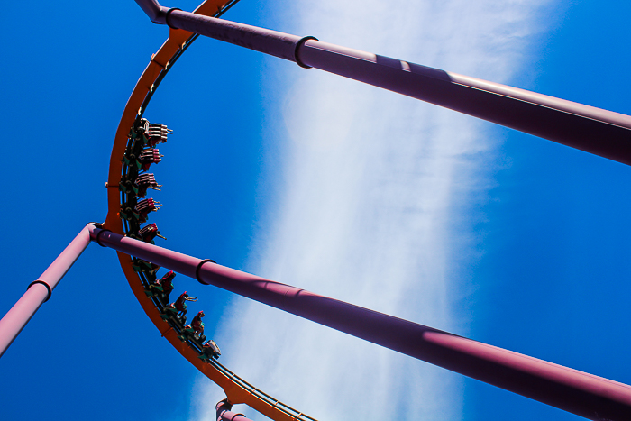 The Raging Bull roller coaster at Six Flags Great America, Gurnee, Illinois