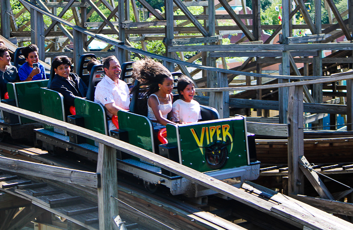 The Viper roller coaster at Six Flags Great America, Gurnee, Illinois