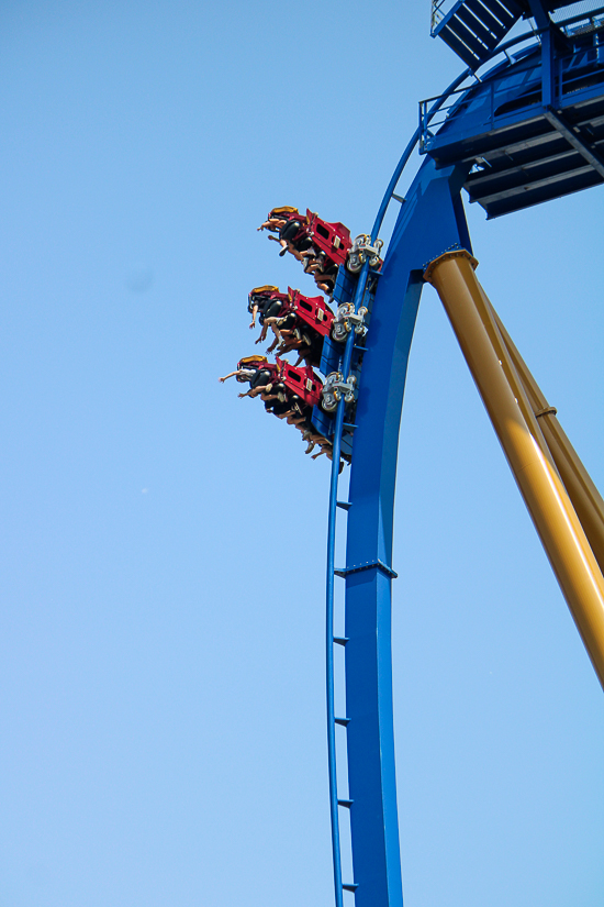 The new for 2025 Wrath of Rakshasa coaster at Six Flags Great America, Gurnee, Illinois