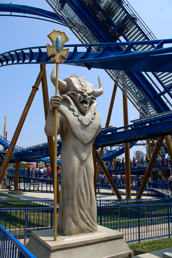 The new for 2025 Wrath of Rakshasa coaster at Six Flags Great America, Gurnee, Illinois