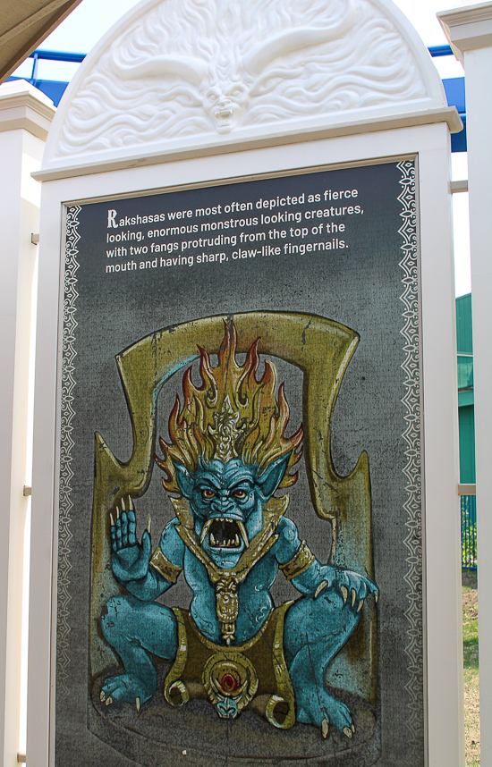 The new for 2025 Wrath of Rakshasa coaster at Six Flags Great America, Gurnee, Illinois