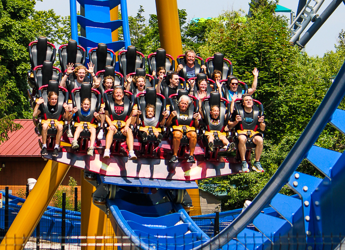 The new for 2025 Wrath of Rakshasa coaster at Six Flags Great America, Gurnee, Illinois