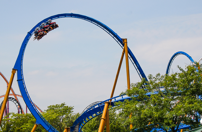 The new for 2025 Wrath of Rakshasa coaster at Six Flags Great America, Gurnee, Illinois