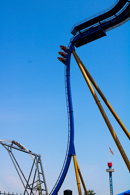 The new for 2025 Wrath of Rakshasa coaster at Six Flags Great America, Gurnee, Illinois