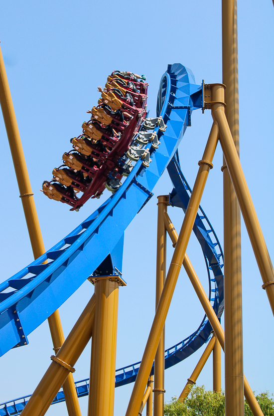 The new for 2025 Wrath of Rakshasa coaster at Six Flags Great America, Gurnee, Illinois
