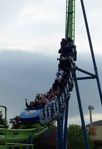 Greezed Lightnin' Up The Back Spike @ Six Flags Kentucky Kingdom