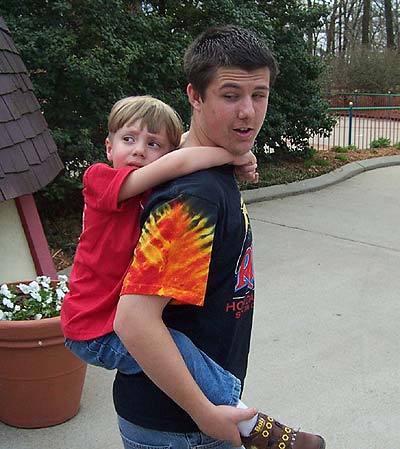 Bond and Casey at Six Flags Kentucky Kingdom